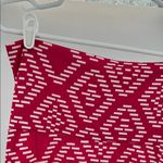 LuLaRoe Maxi Skirt M dark pink White geometric diamond stretchy casual comfort Photo 7