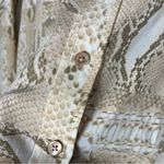 Equipment  Snakeskin Print Silk Button Down Shirt Sz XS Business Professional Photo 5