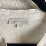 Jennifer Grace Size Small Embroidered Button Down Blouse White Peasant Romantic Photo 2