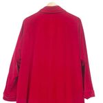 Vintage 1950s Red Velvet Long Evening Swing Coat Size Medium Rockabilly Festive Photo 10