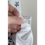 Siren Lily  Womens Size Large Blue White Floral‎ Dress Midi Travel Boho Resort Photo 5