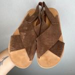 Pedro Garcia Espagna Raven Suede Crisscross Strap Slingback Sandal Women Size 40 Brown Photo 1