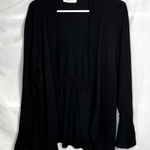 Pointelle Women's Black Cardigan with Bell Sleeves Size L Size L Photo 0