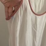 Free People Women’s Small White Blue Metallic Gold Dip Dye Ombré Trapeze Slip Beach Dress Photo 2