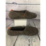 Wildllama Scandinavian felt felted wool slippers in brown size large Photo 3