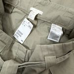 H&M belted high waist khaki wide leg pants Photo 1