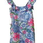 Lilly Pulitzer NEW Zoya Ruffle Romper, Mini Dress Floral Ruffle Size 8 $198 Photo 0