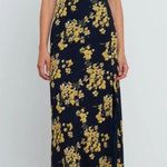 OPT Delphi Yellow Floral Print Maxi Dress Size 4 Photo 2