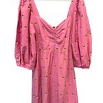 Farm Rio Embroidered Pineapples Midi Dress In Pink (S) Photo 3