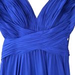Mac Duggal  67911 Ruffle Tiered Cut Out Chiffon Gown Dress Cobalt Blue Size 0 NWT Photo 7
