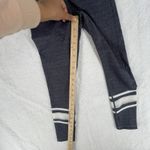 Zyia  Womens Leggings Size XS Blue White Mesh Stripe Yoga Athletic Photo 11