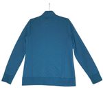 L.L.Bean Quilted Full Zip Sweatshirt Women M Teal Cozy Outdoor Everyday Travel Photo 3