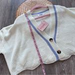 Missguided Nwt‎  preppy varsity cropped scalloped cardigan plus size 14 Photo 2