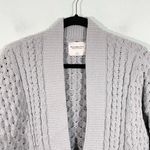 Abercrombie & Fitch Women's Mint Green Cable Knit Open Front Cardigan Size S Photo 1