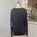 Lululemon Swiftly Relaxed Long Sleeve Athletic Shirt Black Micro Stripes 12 NWT Photo 3