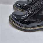 Dr. Martens  Womens Combat Boots Size 6 Black Patent Goth Punk Biker Streetwear Photo 5