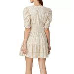 Cleobella  Sadie Mini Dress Women Small Peach Floral Ruffle 100% Cotton Photo 3