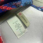 NWT Crémieux Blue Bikini Top Red Tassels Paisley Print Halter Style Size L Size L Photo 3