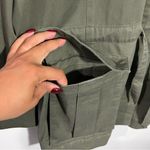 J.Jill  Olive Drawstring‎ Utility Jacket Size X-Large Photo 9