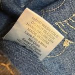 Blush Noir  Denim Mini Skirt with Floral Denim Patchwork Size M Elastic Waist Photo 6