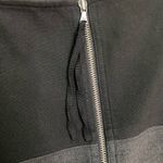 Loft Black and Heathered Grey Crewneck Sleeveless Peplum Blouse Photo 7