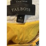 Talbots Chatham Pants Women’s 4 Mustard Yellow Wool Blend Ankle Career Photo 5