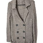 Free People Women's Open Knit Button Front Long Cardigan Sweater Duster Small Photo 1