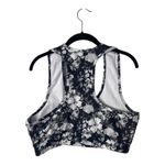 Starting Point SZ XL black and white floral print racerback sports bra Photo 1