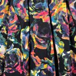 Jack by BB Dakota JACK Dress Black‎ Multi Floral Cutout Back Sleeveless Fit Flare Dark Boho Size 6 Photo 5