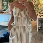 BCBGeneration Striped Romper Photo 0