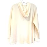 Cable & Gauge Studio Modal Blend Hoodie Womens Large Ivory Activewear Athleisure White Photo 6