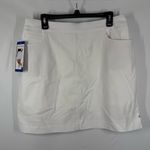 Hilary Radley tennis/golf stretch skort white pull on size large NWT Photo 0