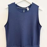 Spanx  AirEssential Sleeveless Knit Stretch Jumpsuit Navy Blue Athleisure Size XL Photo 3