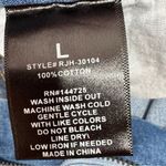 American Bazi Hollywood Graffiti Distressed Boyfriend Jeans Blue Large Photo 9