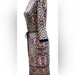 Liz Claiborne dress. Navy/coral/white. Size Small Photo 8