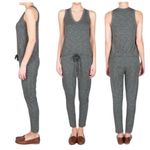 Anthropologie Dolan T-Shirt Jumpsuit adjustable tie waist pockets scoop neck XS Photo 0