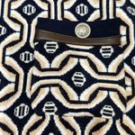 Maje Jolie Navy/Beige Jacquard Knit Geometric Print Mini Skirt Size 34 Photo 8