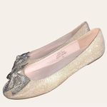 De Blossom Collection De Blossom gold sparkle flats! Beautiful sparkle all the way around! Photo 2