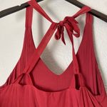Gentle Fawn  Lace Trim Cross Back Medium Red Photo 3