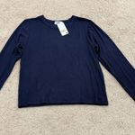 Jon & anna Nwt Navy Long Sleeve Shirt Womens/ Juniors Photo 0