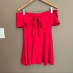 LPA  Off the Shoulder Dress 265 Red‎ Size Medium Photo 10