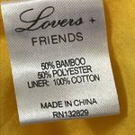 Lovers + Friends Yellow Ruffled Strapless Mini Sundress Photo 9