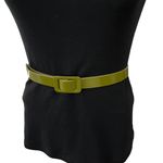 J.Crew Crew Olive Green Patent Leather Belt, Sz M/L Photo 1