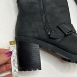 UGG  Black Fern Chelsea Chunky Lug Block Heeled Ankle Boots Photo 6