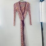 Free People NEW Womens Phoebe Printed Wrap Maxi Dress Extra Small Costal Cowgirl Photo 9