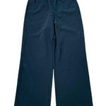 Lands End Sz 8P 8 P Pants Mid Rise Wide Leg Black Elastic Waist Pull On Women’s Photo 0