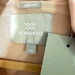 SOIA & KYO  Hooded Zip Windbreaker‎ Jacket Oaklynn Mesh Lined Raincoat L/XL NEW Photo 5
