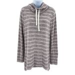 Nordstrom Olive + Oak Cowl Neck High Low Hem Tunic Oversized Striped Pullover Top Small Photo 10