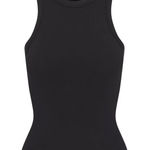 SKIMS  Cotton Jersey High Neck Tank‎ Soot Size Small Photo 0