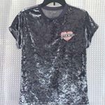 Cold Crush Crushed Velvet Embroidered Heart Waste of Time Tee Photo 0